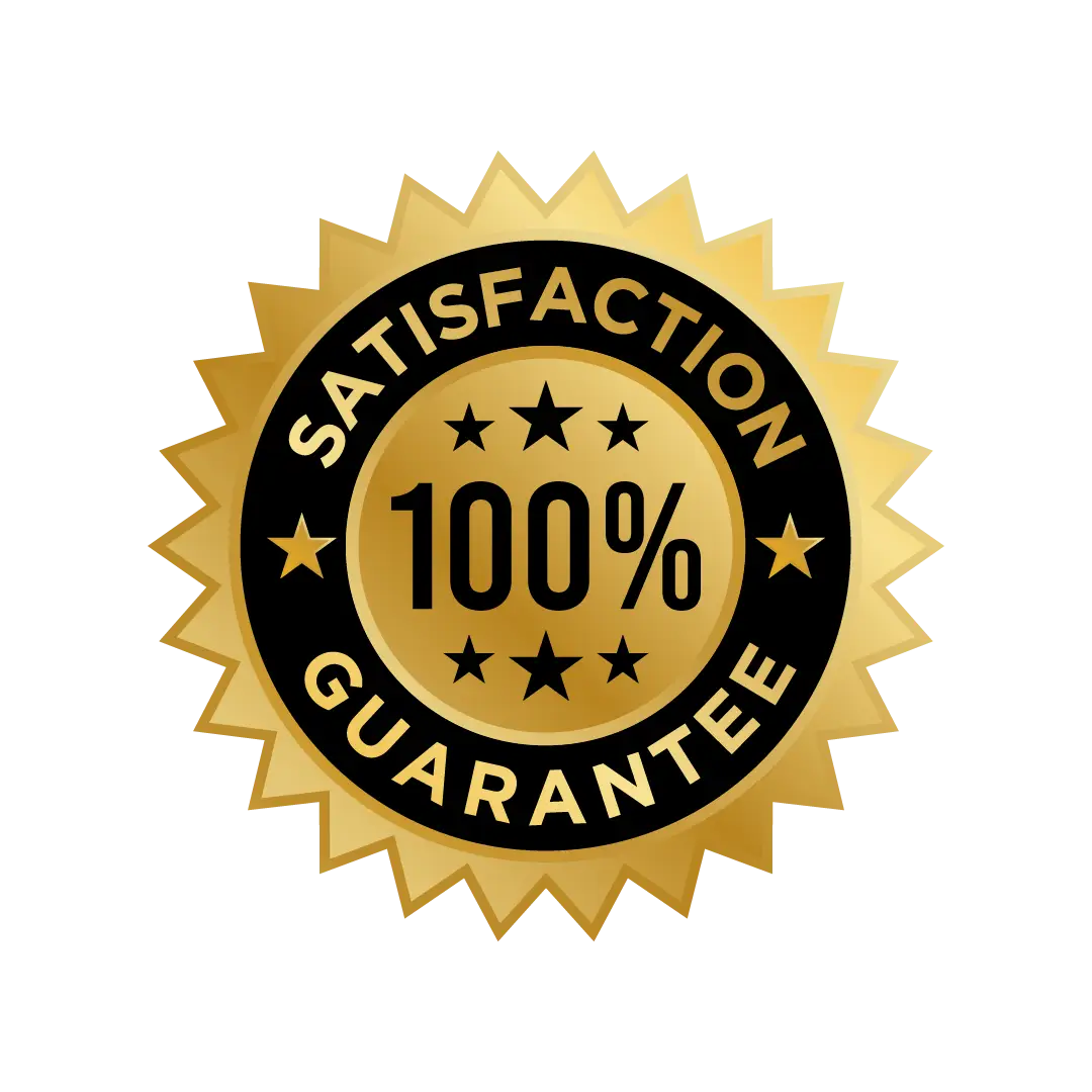 100% Satisfaction Guarantee badge