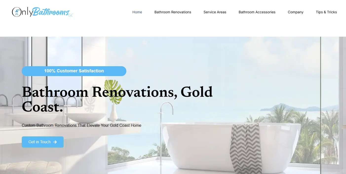 Elegant bathroom with ocean view renovation.